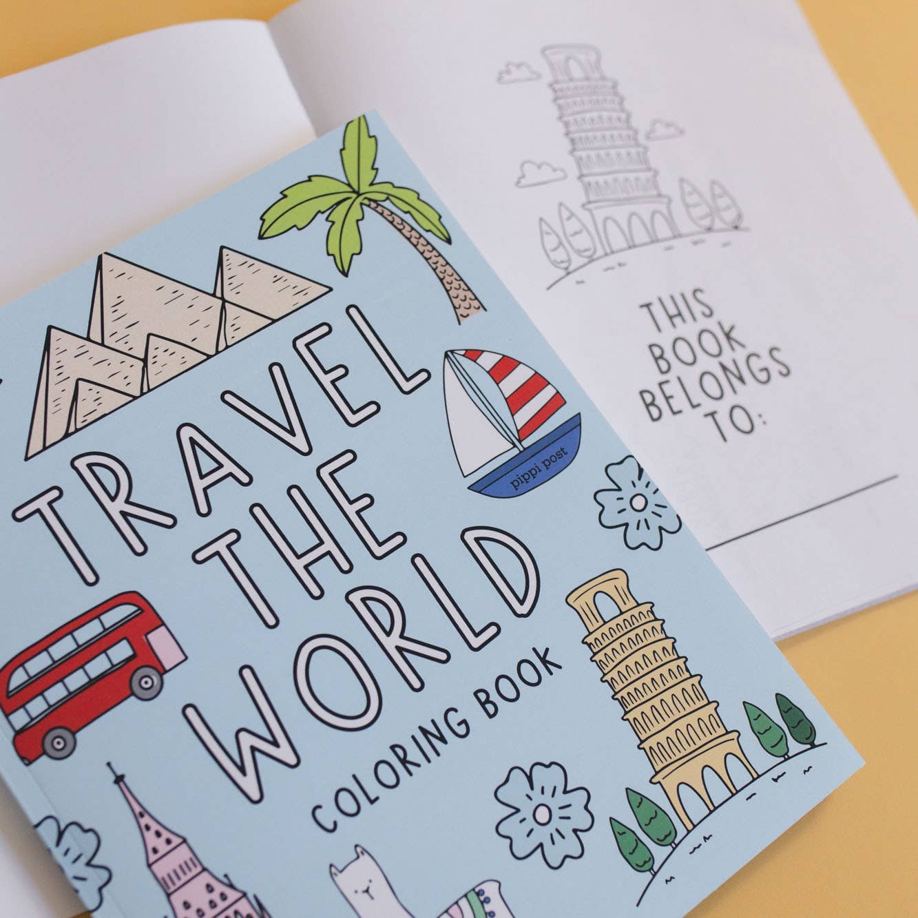 Travel the World Coloring Book