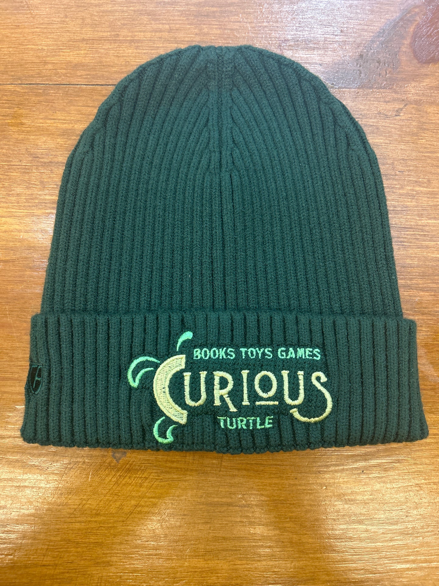 Curious Turtle Embroidered Beanie