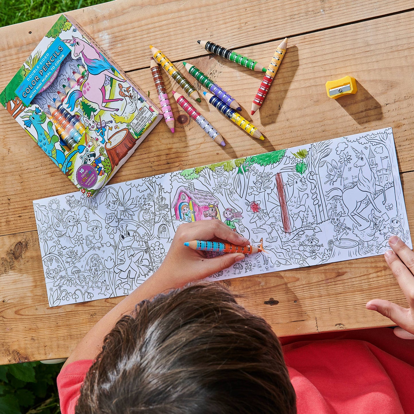 Magical Creatures Biggie Pencils with Mini Mural Bundle