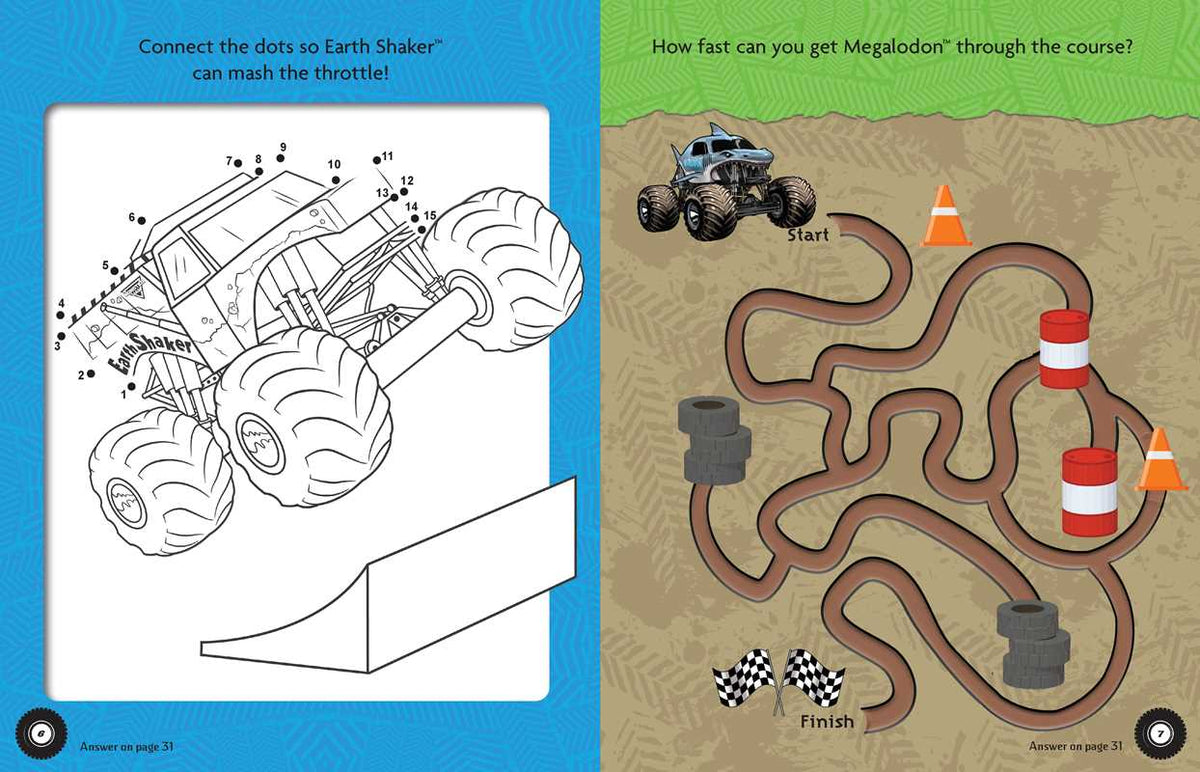Monster Jam Magnetic Play Set by Editors of Studio Fun International