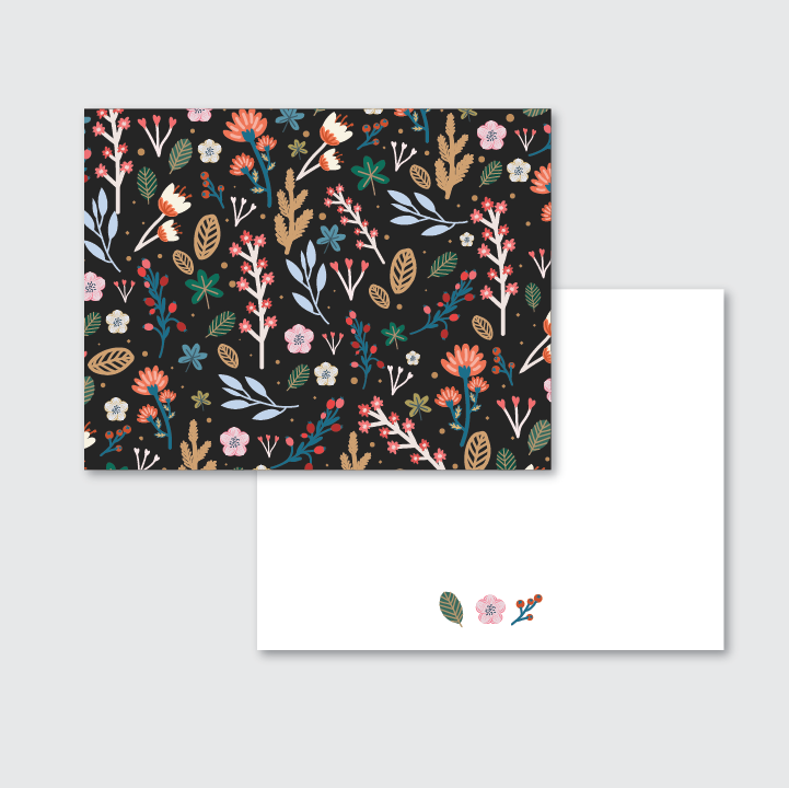 Wildflower Stationery Set of 12 Notecards & Envelopes