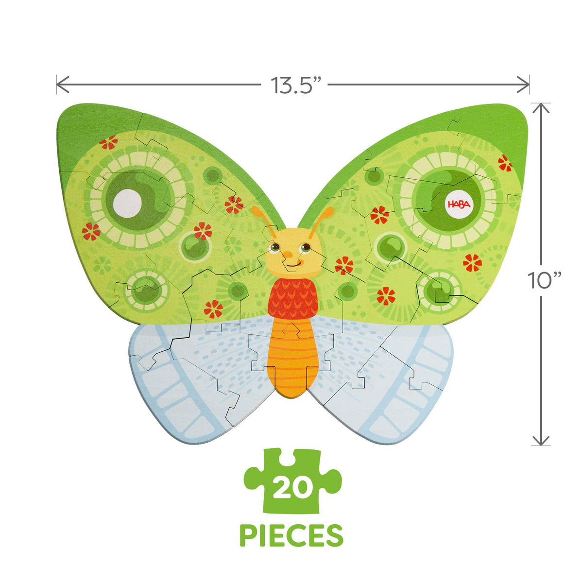 Butterfly 2-in-1 Wooden Puzzle