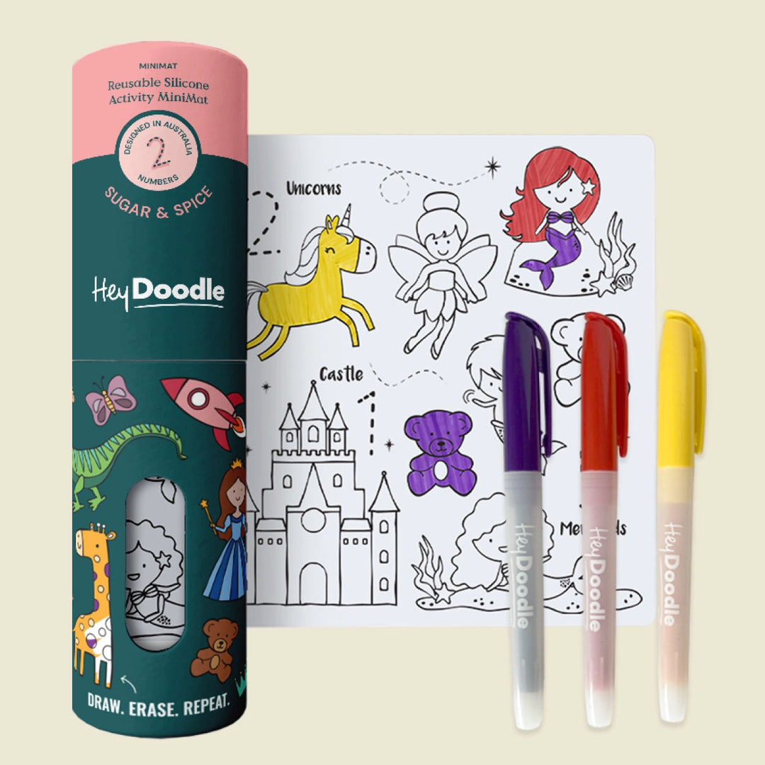 Sugar & Spice Travel-Size Color-in Activity Mat