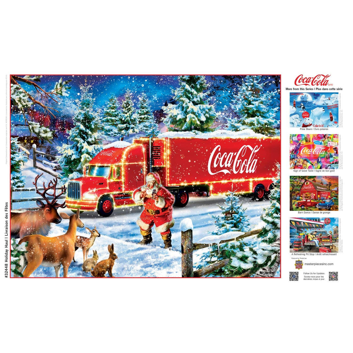 Happy Holidays - Coca-Cola Holiday Haul 300 Piece EZ Grip Jigsaw Puzzle