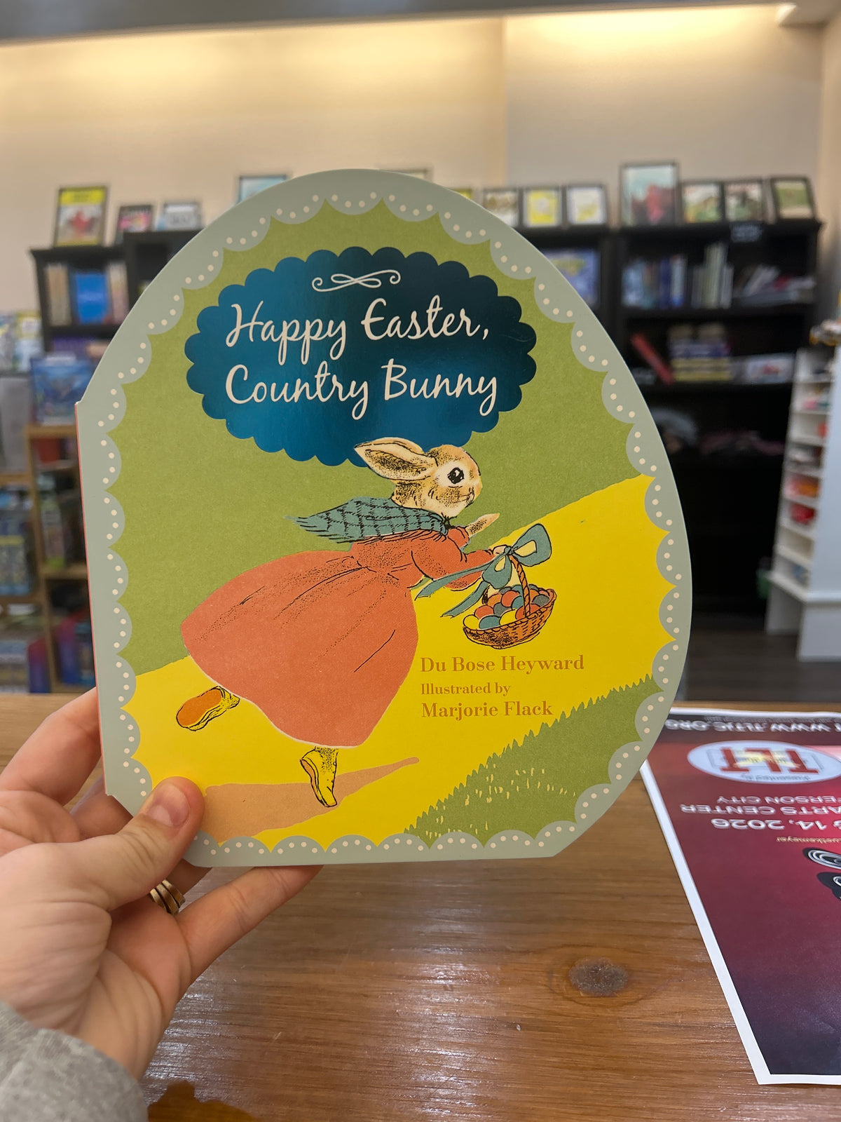 Happy Easter, Country Bunny Shaped Board Book