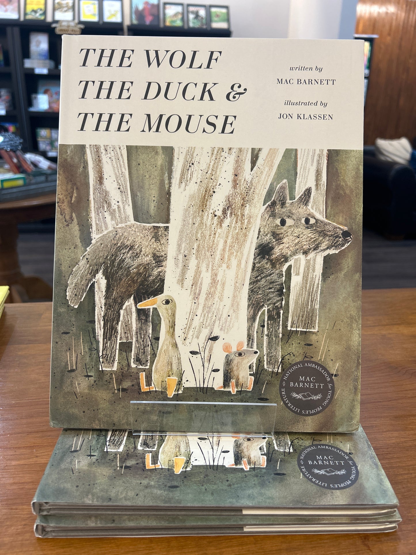 The Wolf, The Duck & the Mouse by: Mac Barnett and Illustrated by Jon Klassen