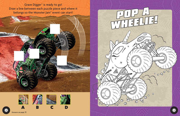 Monster Jam Magnetic Play Set by Editors of Studio Fun International