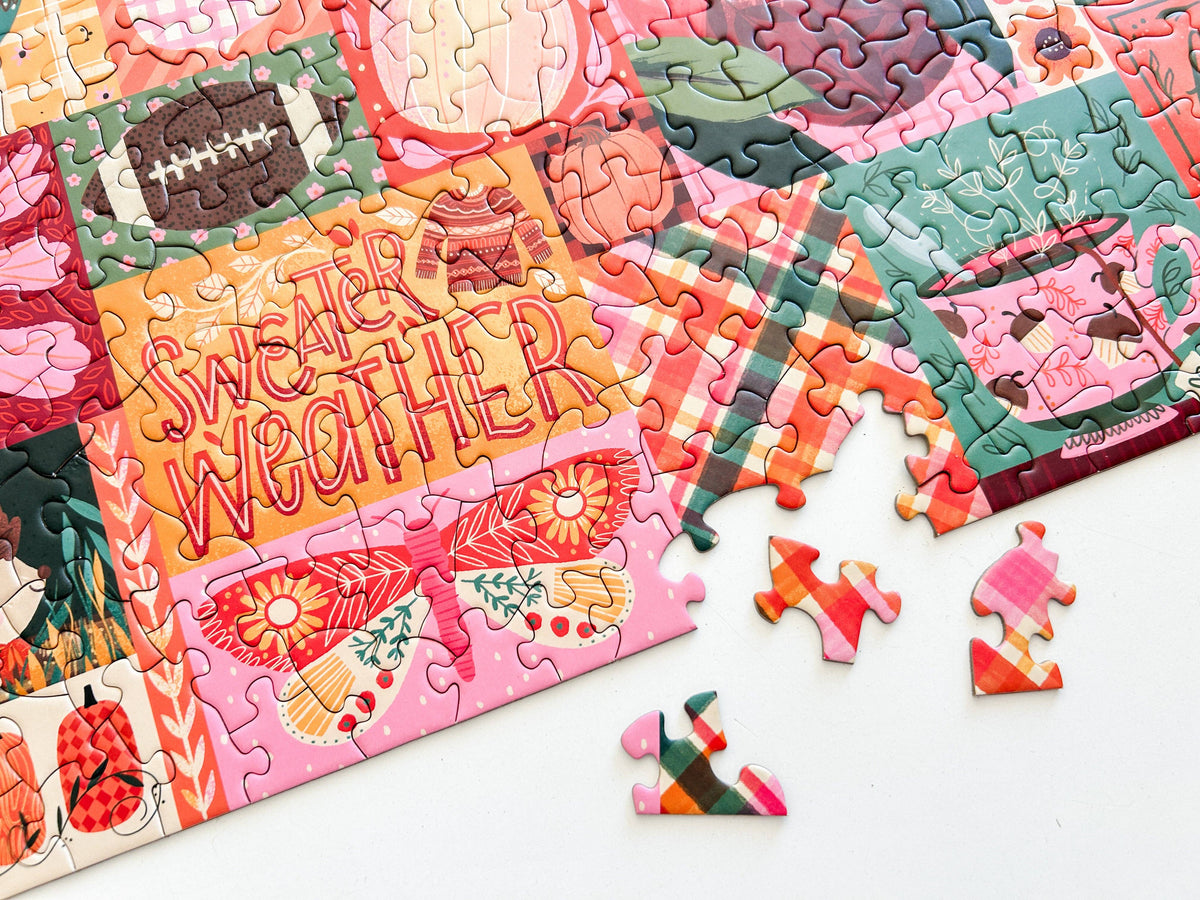 Sweater Weather 500 Piece Fall Puzzle