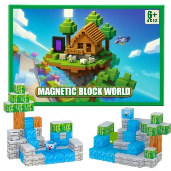 The Block World - #888-3 - 60PC Magnetic Block STEM Building