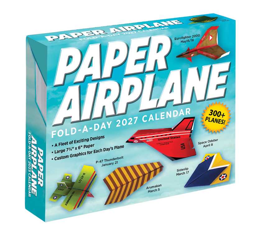 Paper Airplane 2027 Fold-A-Day Calendar by Kyong Lee