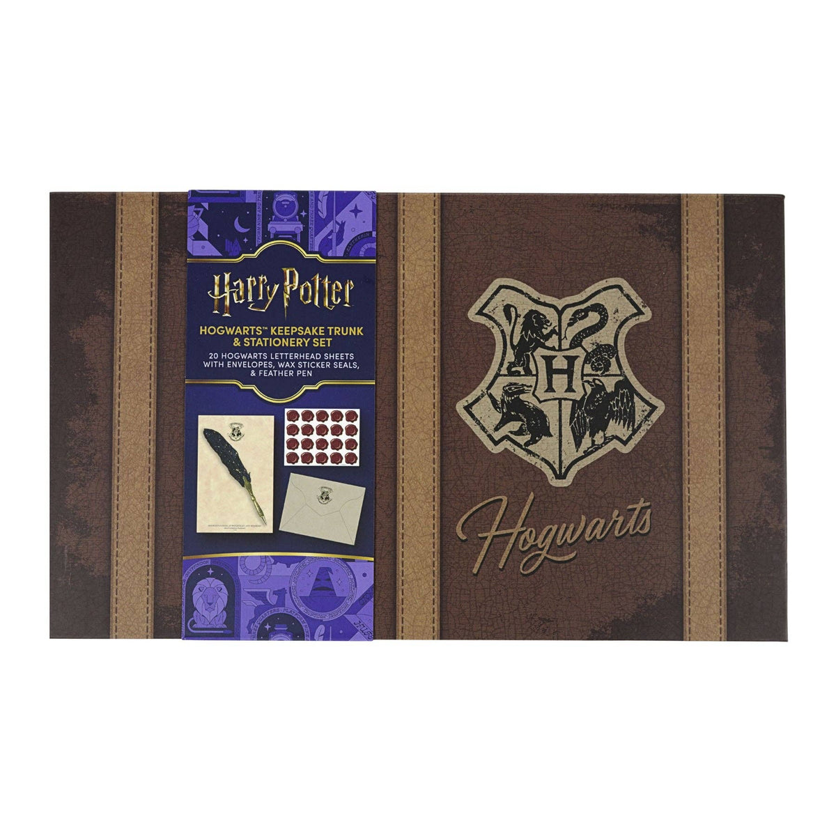 Harry Potter Hogwarts Boxed Stationery Set with Wax Seals & Feather Pen (20-Pack)