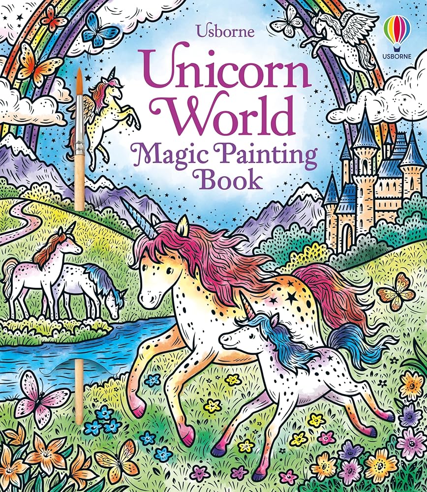 Unicorn World Magic Painting Book (Magic Painting Books) cover image