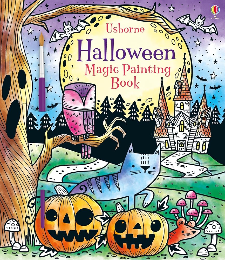 Halloween Magic Painting Book: A Spooktacular Halloween Activity Book for Kids with Magical Watercolor Fun, Perfect for Fall 2024, Unleash Your Child’s Creativity! (Magic Painting Books) cover image
