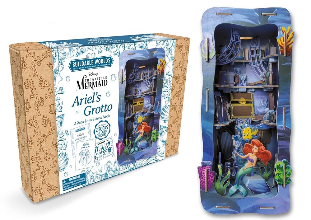 Disney The Little Mermaid: Ariel's Grotto: Buildable Worlds - A Book Lover's Book Nook cover image
