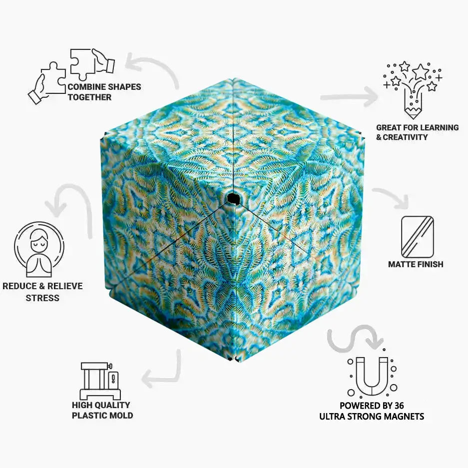Shashibo Undersea Magnetic Puzzle Cube STEM STEAM MESH