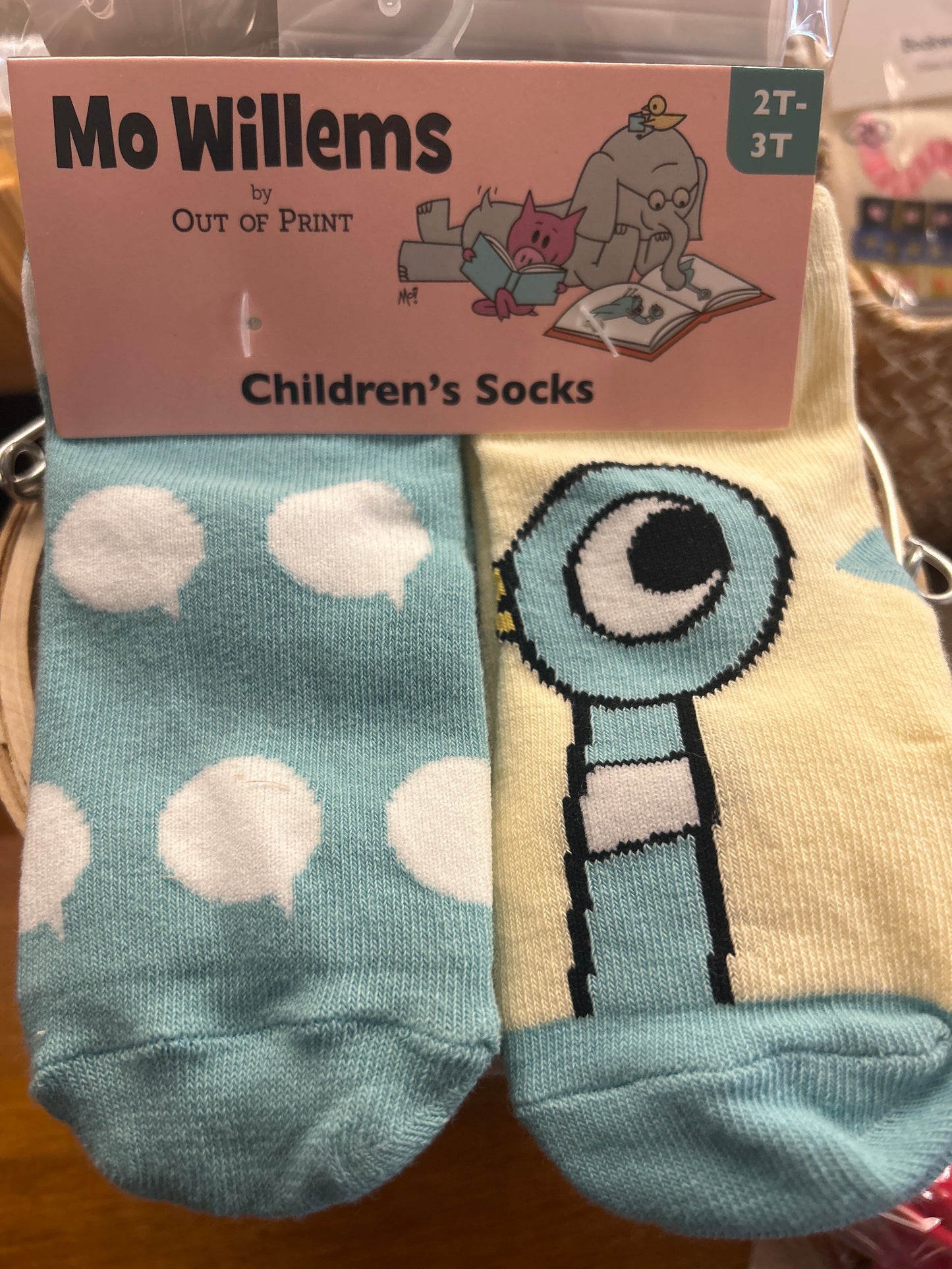 MO WILLEMS SOCKS 2-3T