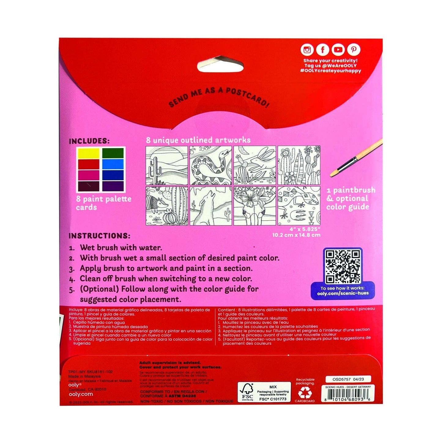 Scenic Hues D.I.Y. Watercolor Kit Desert Getaway