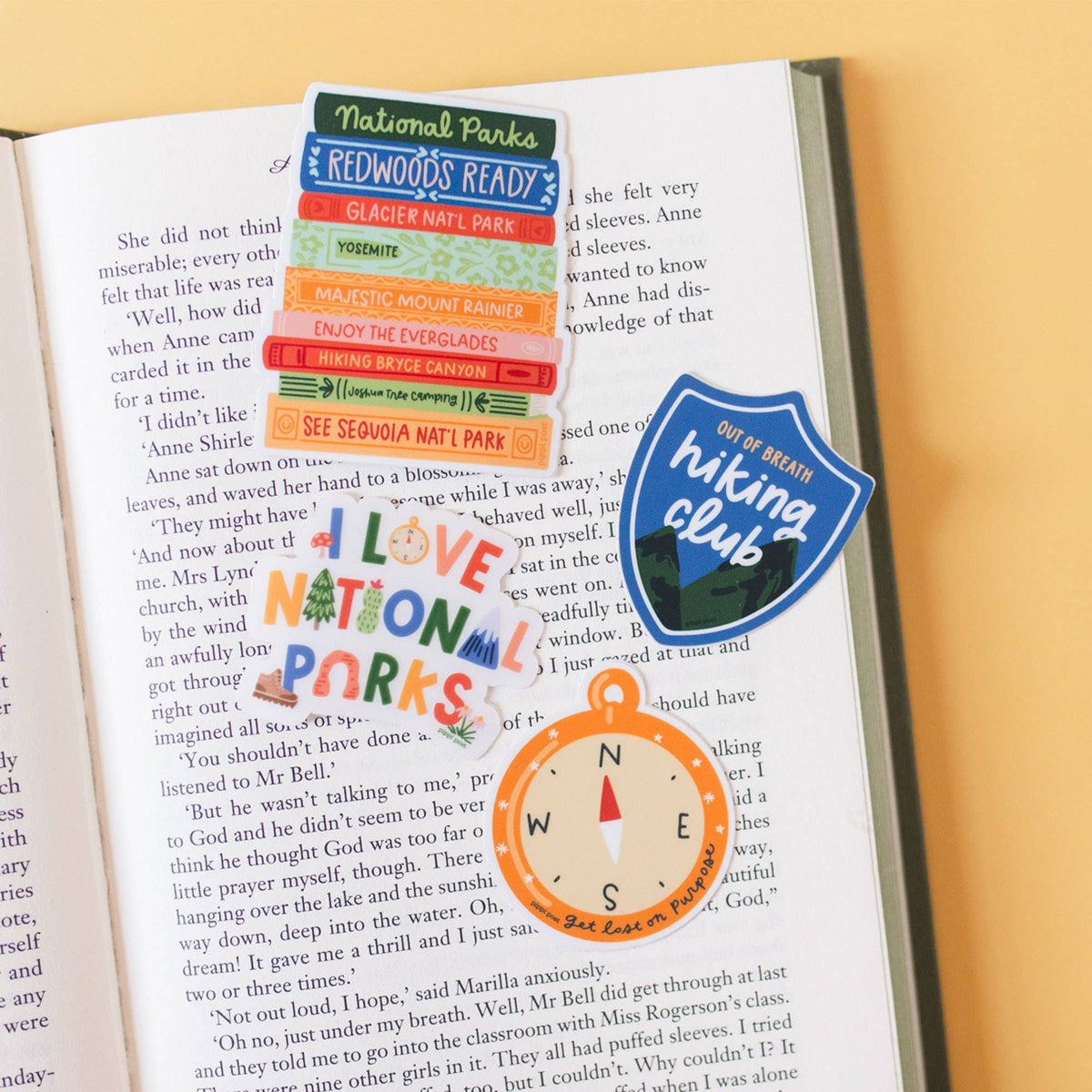 I Love National Parks Clear Decal Sticker