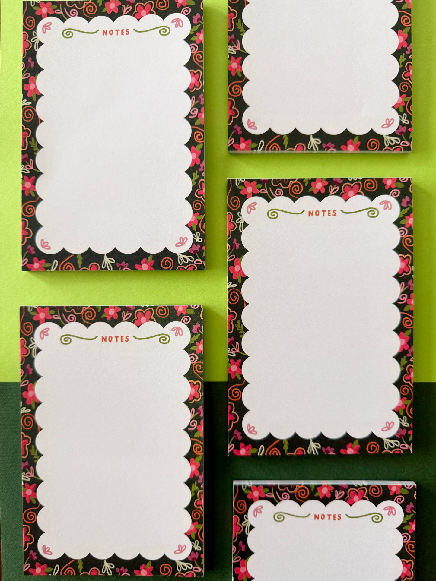 Fall Floral Notepad, 4 x 6 in, 25 Pages