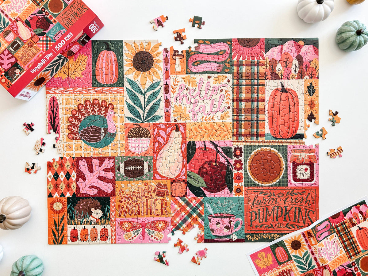 Sweater Weather 500 Piece Fall Puzzle