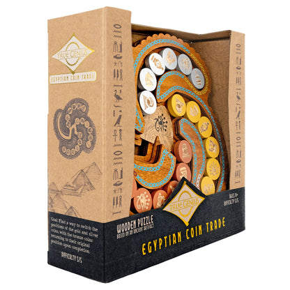 True Genius Egyptian Coin Trade Puzzle
