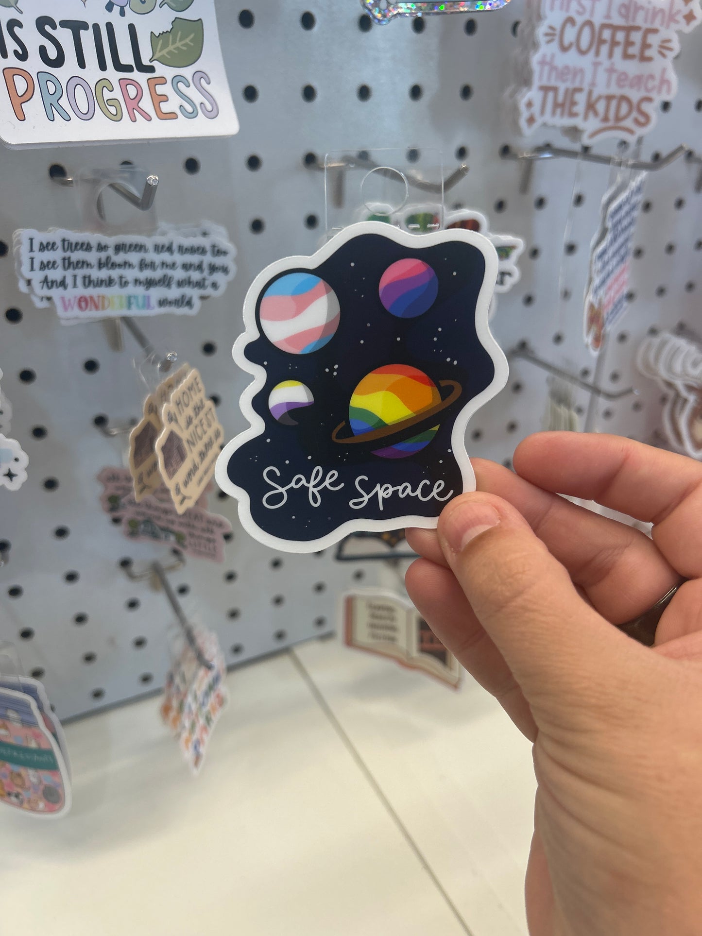 Safe space sticker