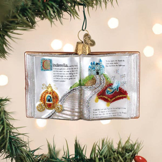 Cinderella Book Ornament