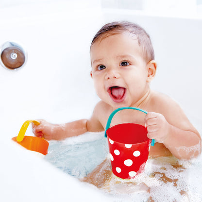 Toddler Sensory Bath Buckets Set of 3 Water Toys