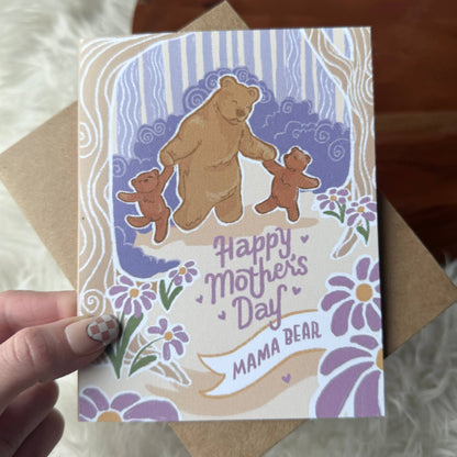 "Happy Mother's Day Mama Bear" Cute Bears Card