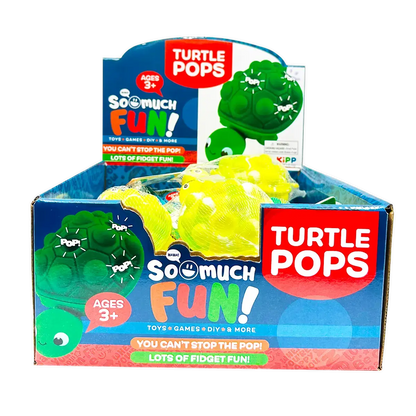 So Much Fun! Fidget Turtle Pop Sensory Toy - 12/Display