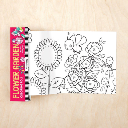 Flower Garden Mini Coloring Roll