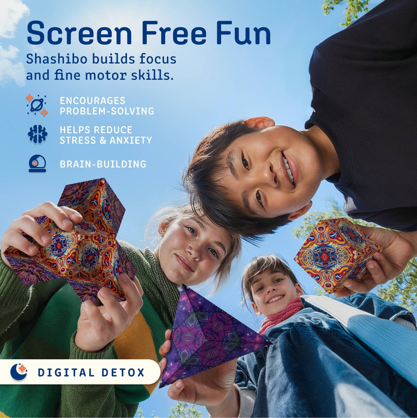 Shashibo Moon Magnetic Puzzle Cube STEM STEAM MESH