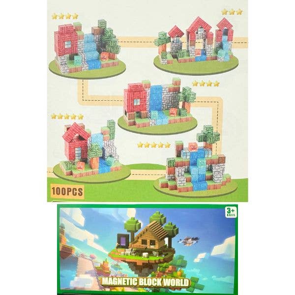 The Block World - 100PC Magnetic Block STEM Build