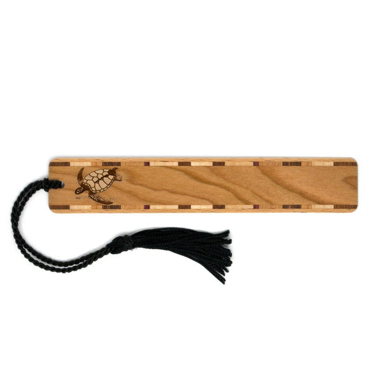 Sea Turtle Tortoise Handmade Engraved Wooden Bookmark