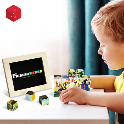 PicassoTiles 20pc 1" Famous Paintings Magnetic Cubes Set