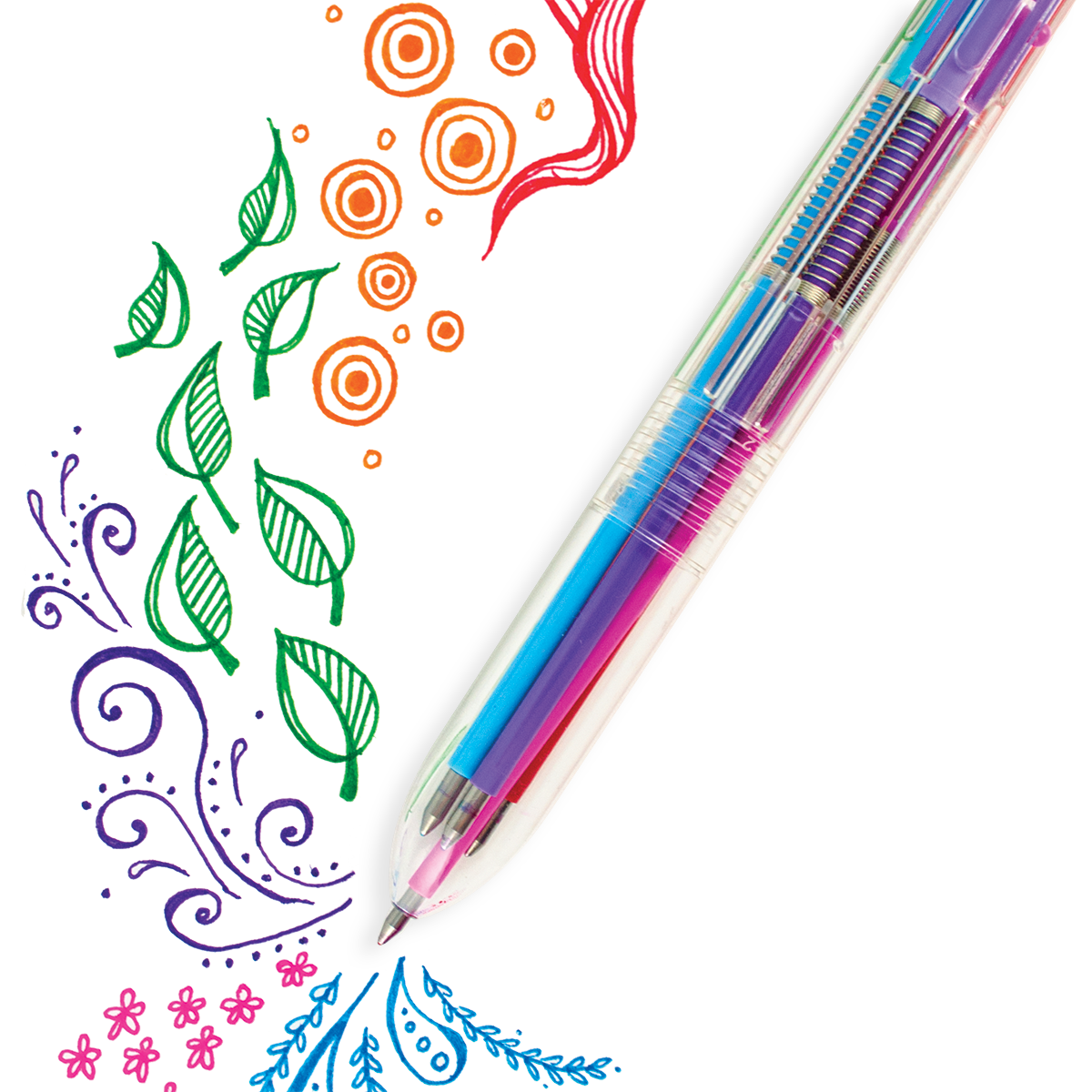 Six Click Colored Gel Pen - Classic (1 P