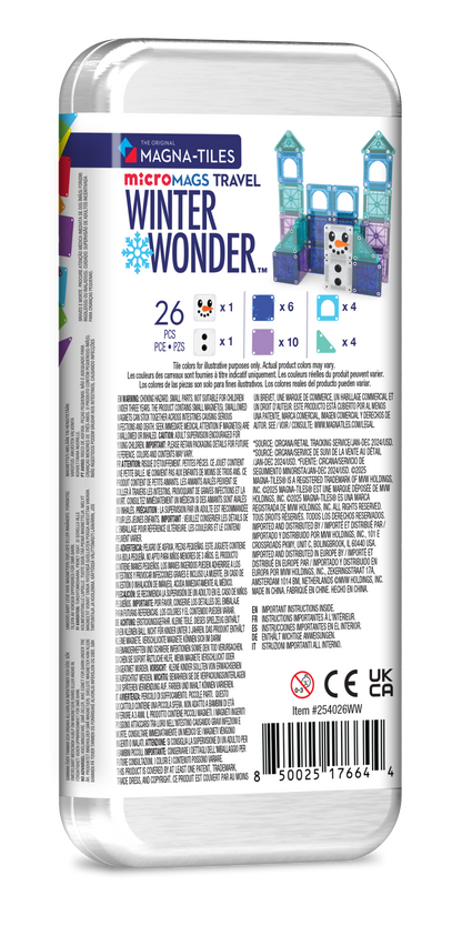 Magna-Tiles Winter Wonder 26-Piece Travel Set