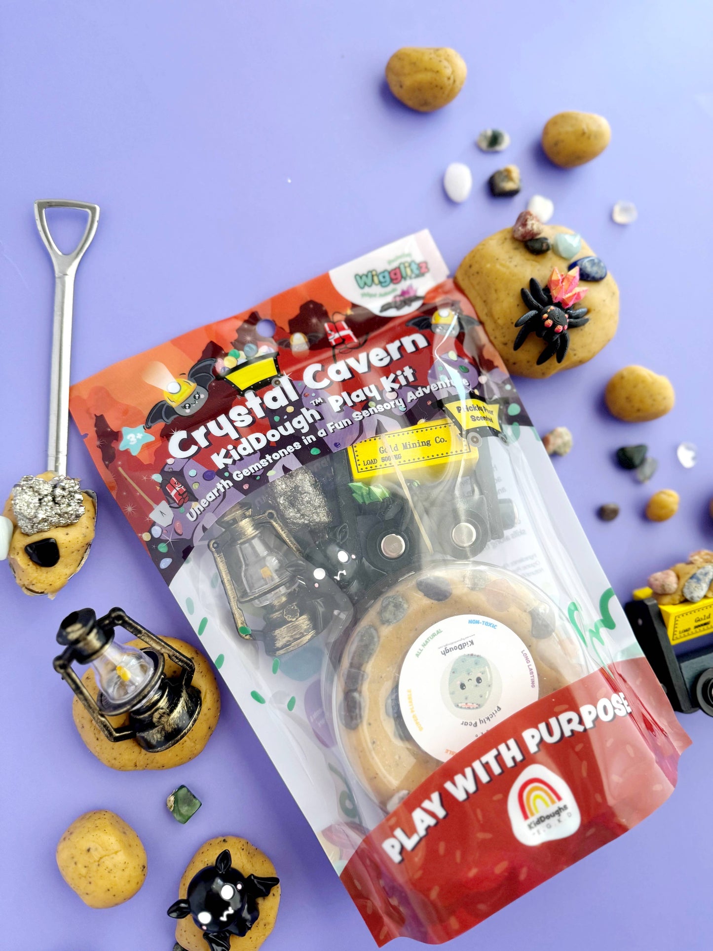 Crystal Cavern KidDough Play Kit featuring Wigglitz
