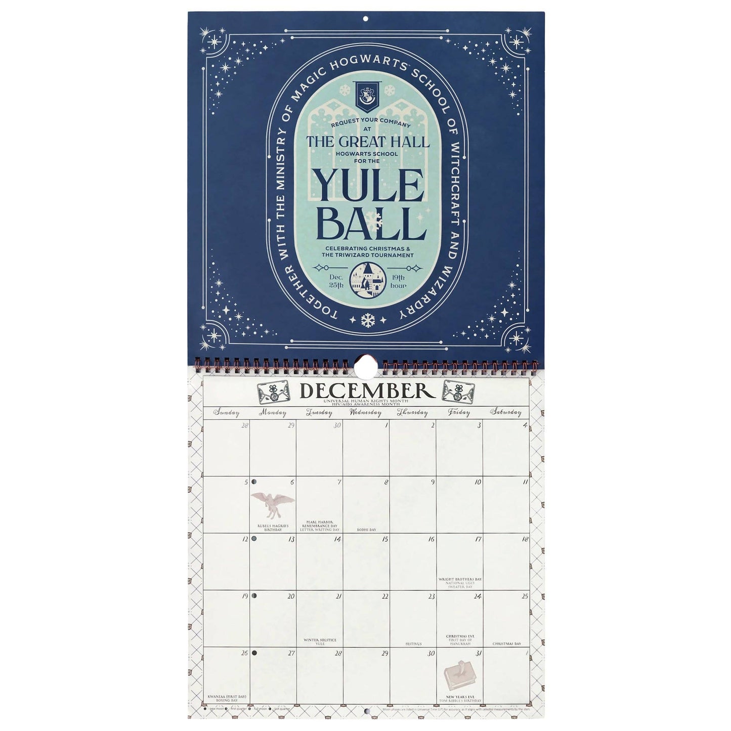 Harry Potter Return to Hogwarts 2027 Spiral Wall Calendar