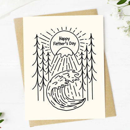 "Happy Father's Day" Nature Greeting Card