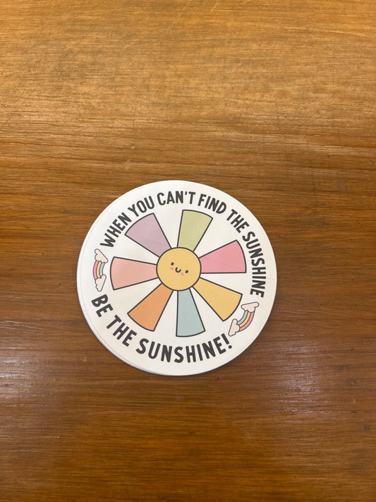 When you can’t find the sunshine sticker