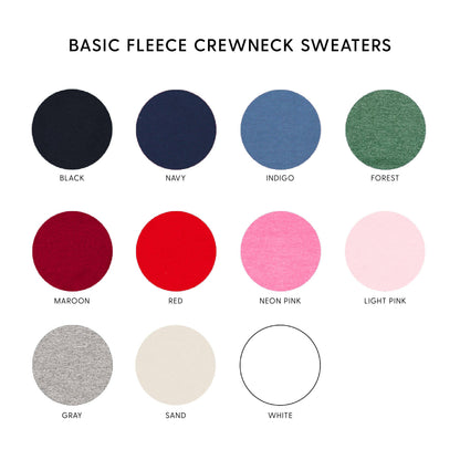 EMBROIDERED - TAKE A LOOK, IT'S IN A BOOK - READING RAINBOW - BASIC FLEECE CREWNECK