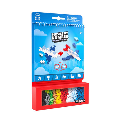 Puzzle By Number Activity Pad - Transportation