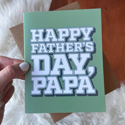 Happy Father's Day Papa Greeting Card
