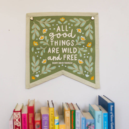 Wild And Free Canvas Banner