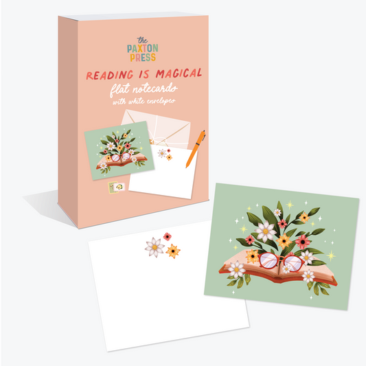Reading is Magical Stationery Set of 12 Cards & Envelopes