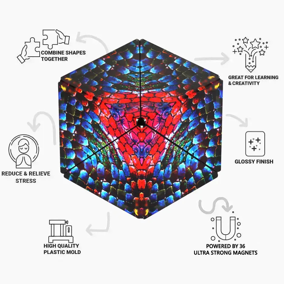 Shashibo The Chameleon Magnetic Puzzle Cube STEM STEAM MESH