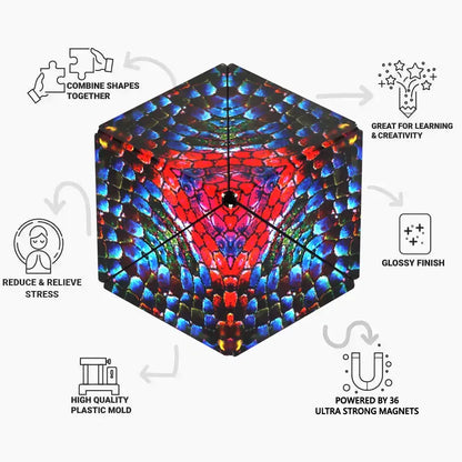 Shashibo The Chameleon Magnetic Puzzle Cube STEM STEAM MESH