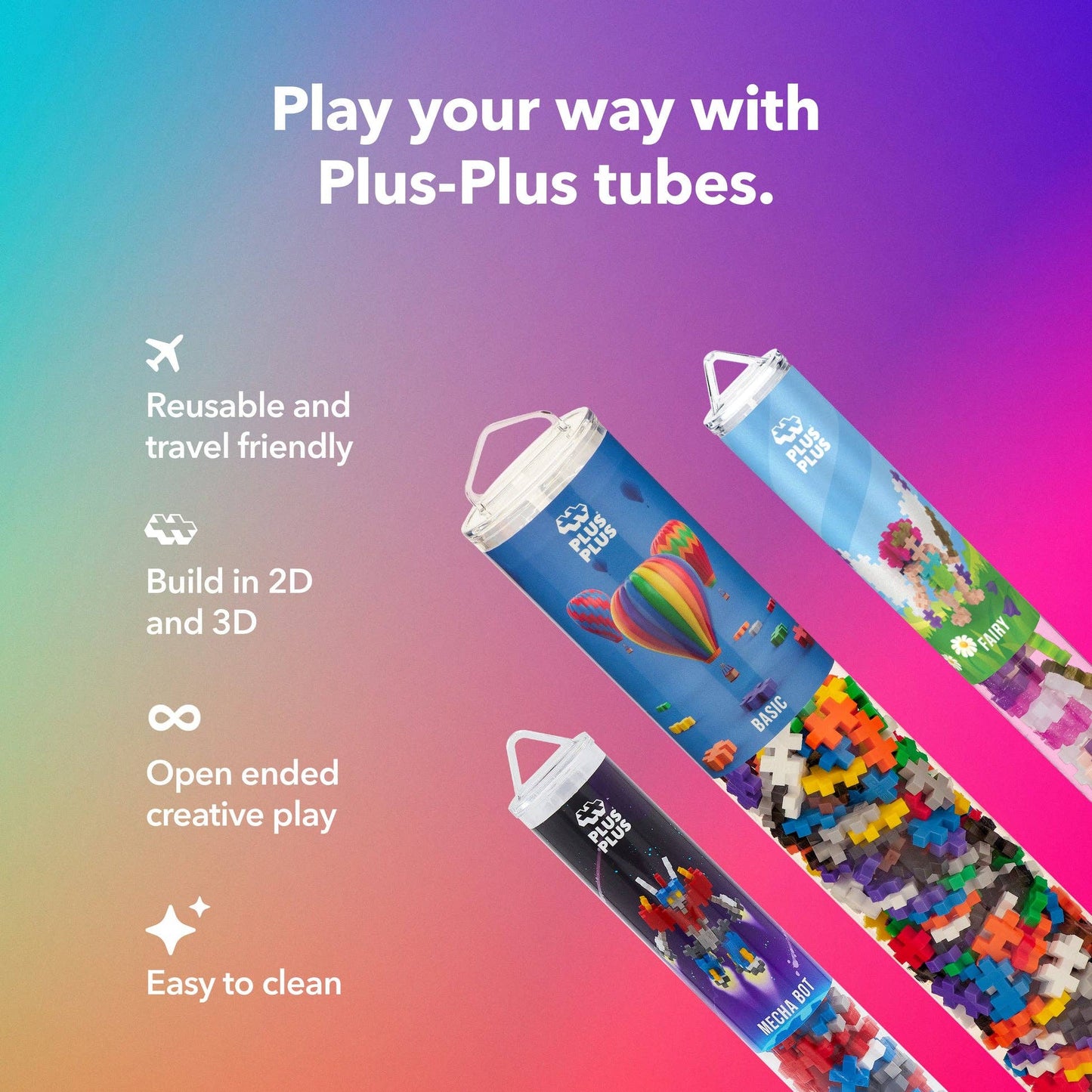 Tube - 240 pc - Neon Mix