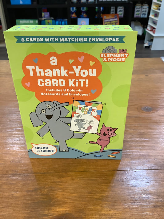 A Thank-You Card Kit: Color-in Cards with Elephant & Piggie